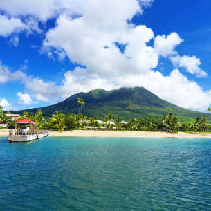 Arrival-at-Four-Seasons-Nevis-by-private-speed-boat