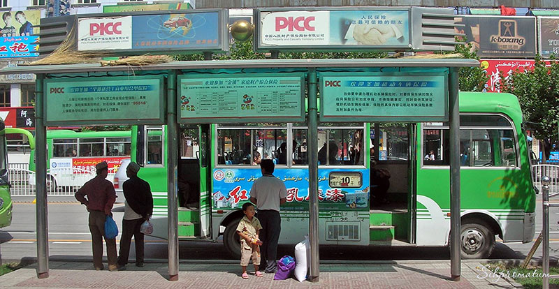 Bus-stop-in-Kashgar