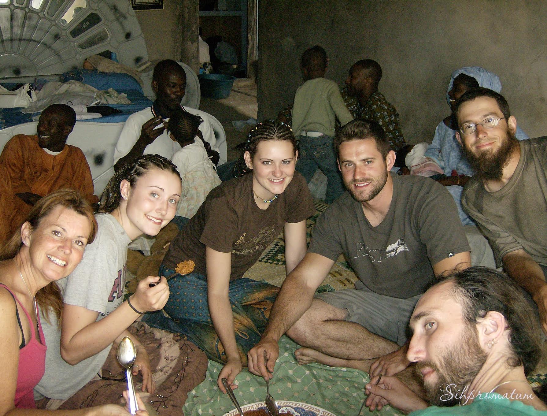 Enjoying-a-communal-meal-with-our-Couchsurfing-host-family-in-Nouakchott-Mauritania-1