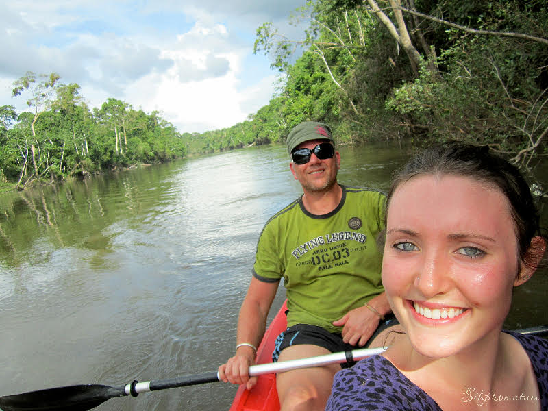 Kayaking-on-the-river-in-the-heart-of-Suriname