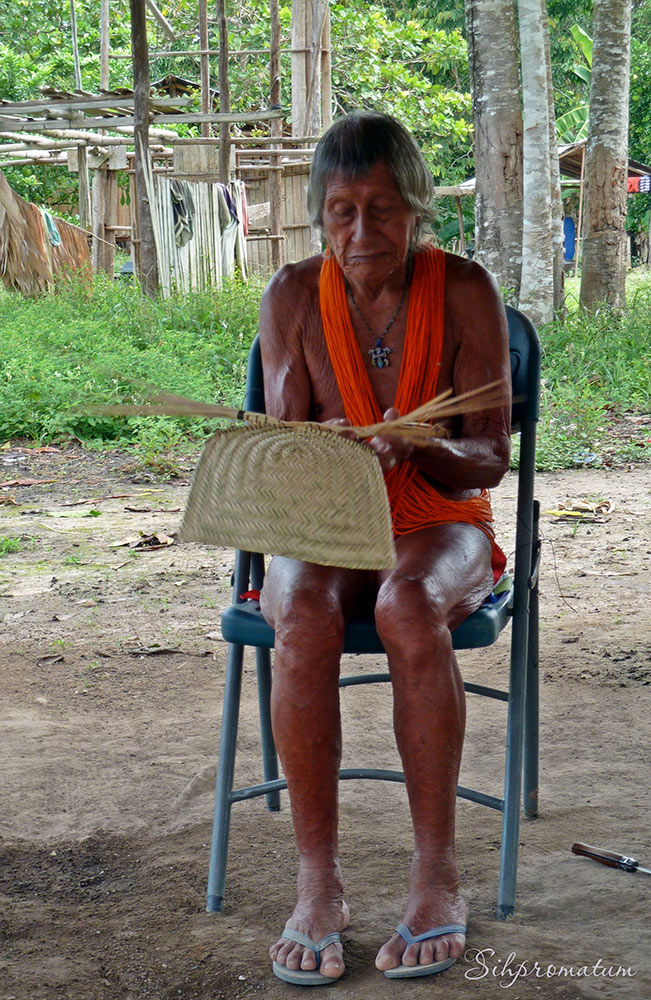 Wise-man-in-his-village-tucked-in-the-jungles-of-Suriname